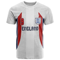 Custom England Football T Shirt Retro-Modern Combination Style
