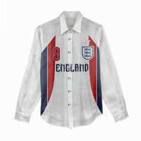 Custom England Football Women Casual Shirt Retro-Modern Combination Style