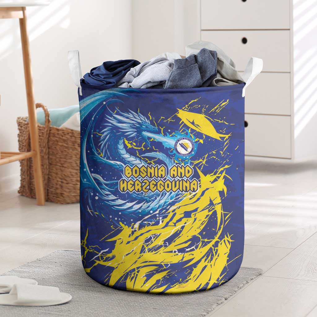 Bosnia and Herzegovina Football Laundry Basket Zmajevi Mascot Sporty Style