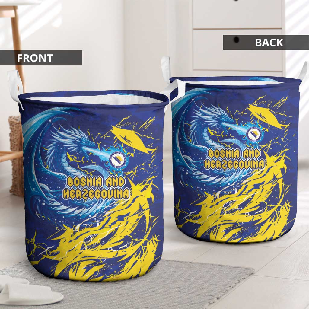 Bosnia and Herzegovina Football Laundry Basket Zmajevi Mascot Sporty Style