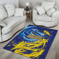 Bosnia and Herzegovina Football Area Rug Zmajevi Mascot Sporty Style