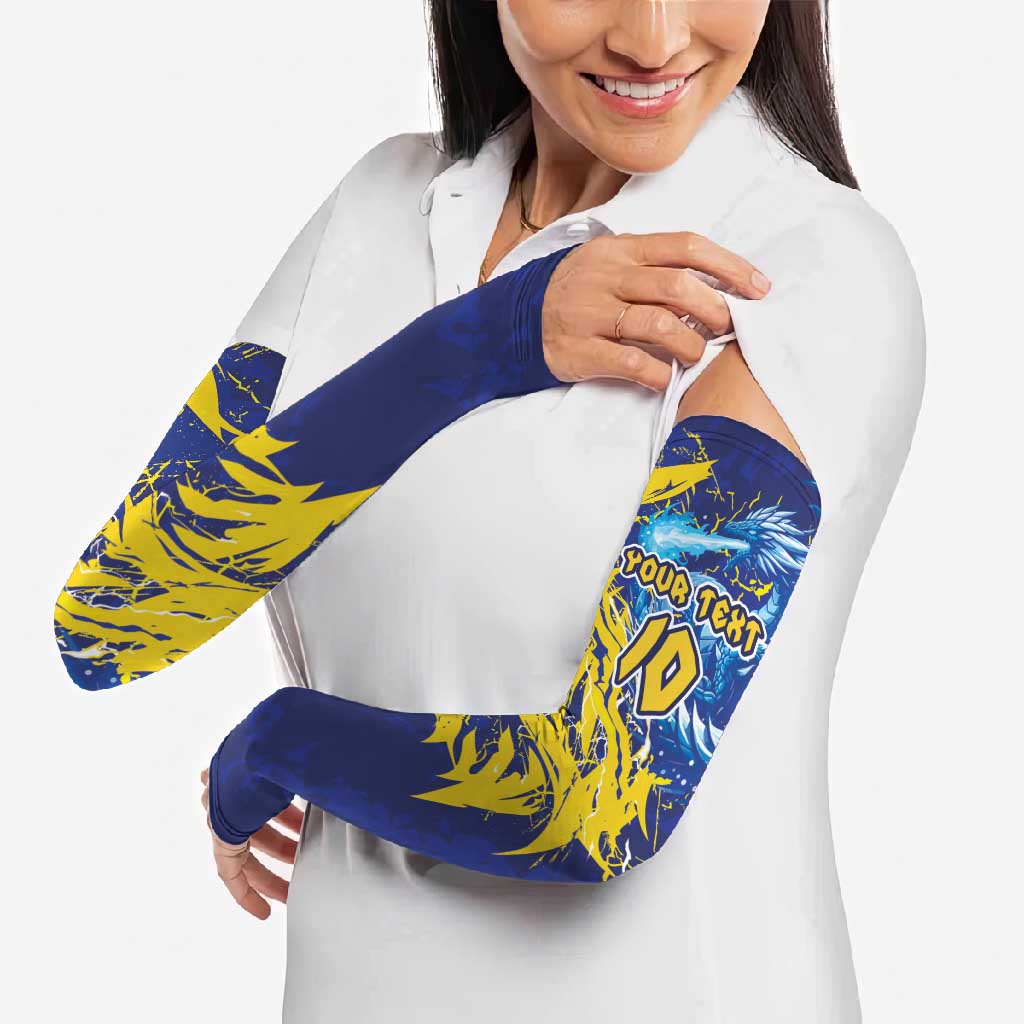 Custom Bosnia and Herzegovina Football Arm Sleeves Zmajevi Mascot Sporty Style