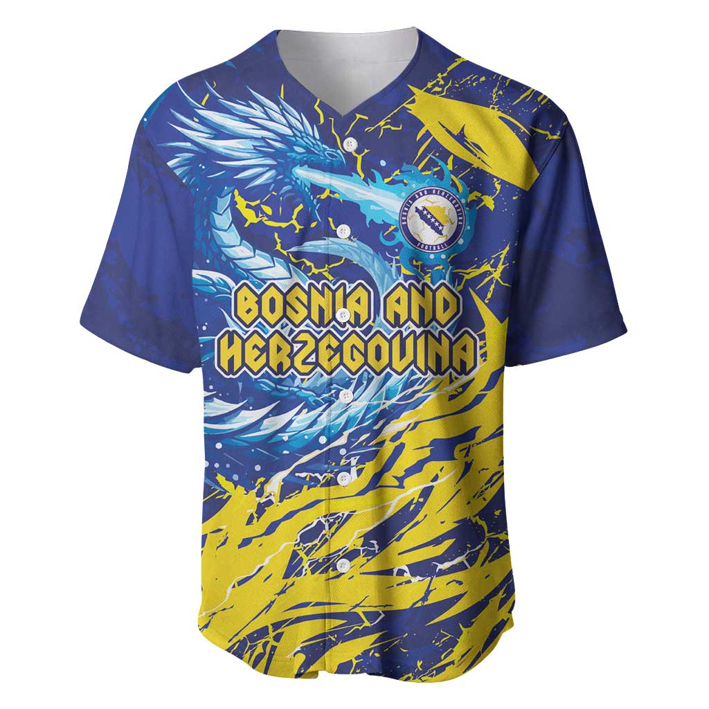 Custom Bosnia and Herzegovina Football Baseball Jersey Zmajevi Mascot Sporty Style