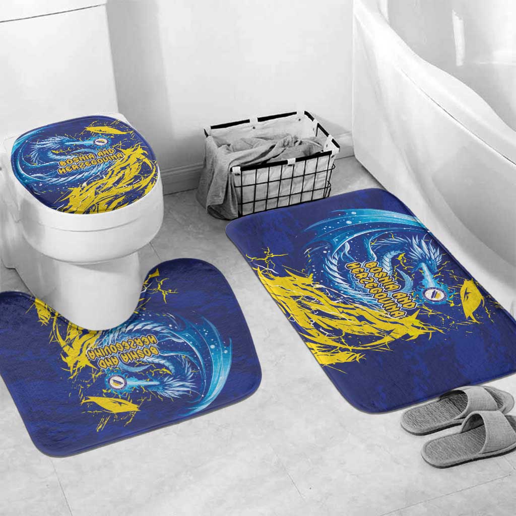 Bosnia and Herzegovina Football Bathroom Set Zmajevi Mascot Sporty Style