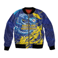 Custom Bosnia and Herzegovina Football Bomber Jacket Zmajevi Mascot Sporty Style