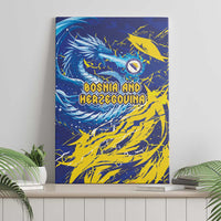Bosnia and Herzegovina Football Canvas Wall Art Zmajevi Mascot Sporty Style