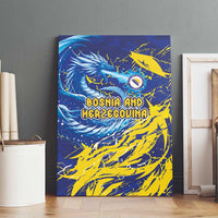 Bosnia and Herzegovina Football Canvas Wall Art Zmajevi Mascot Sporty Style