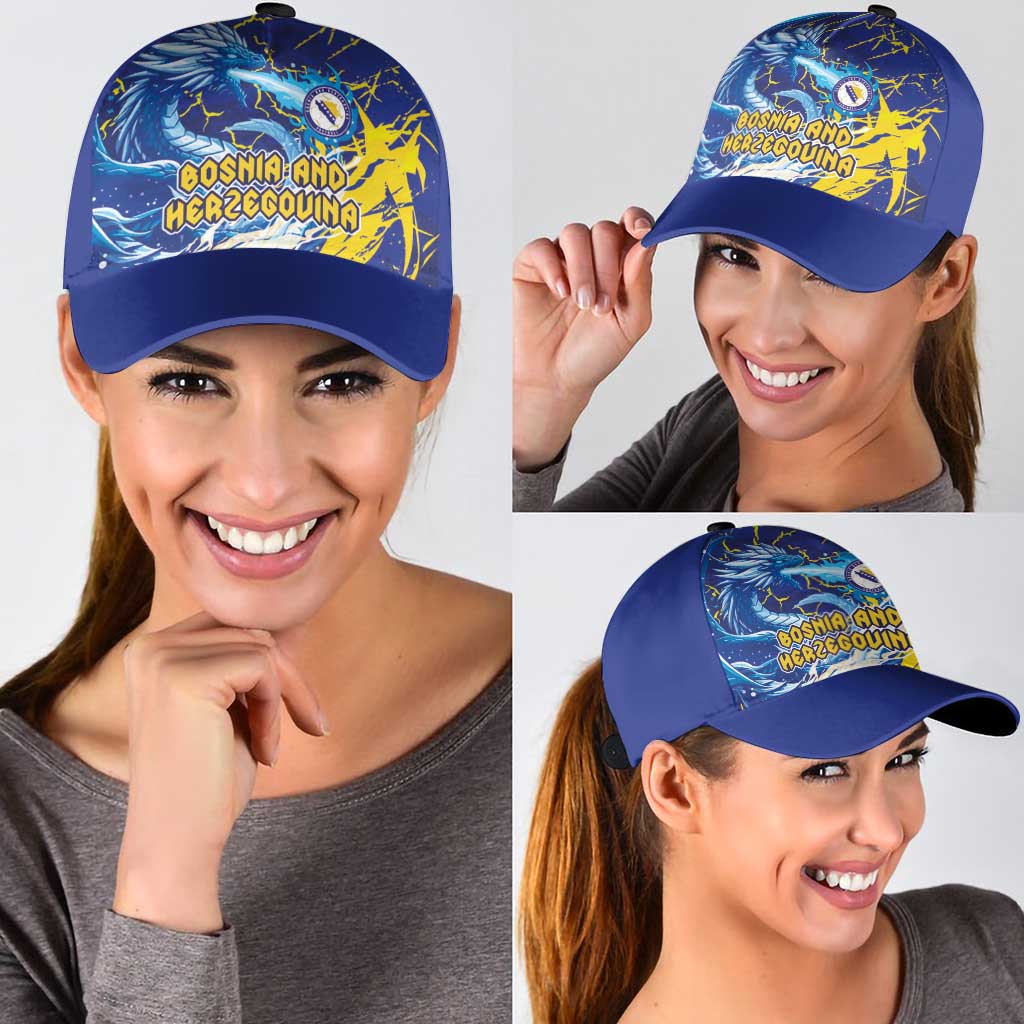 Bosnia and Herzegovina Football Classic Cap Zmajevi Mascot Sporty Style