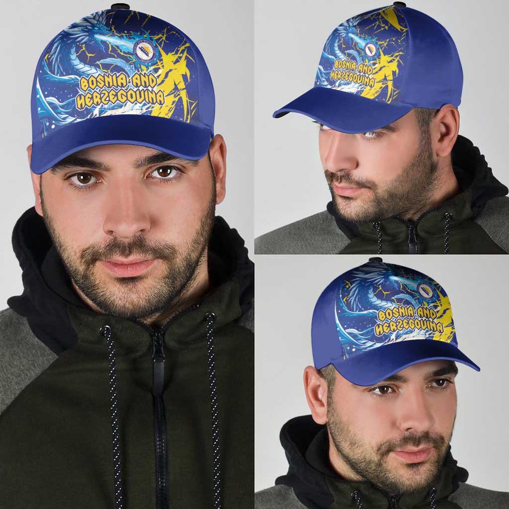 Bosnia and Herzegovina Football Classic Cap Zmajevi Mascot Sporty Style
