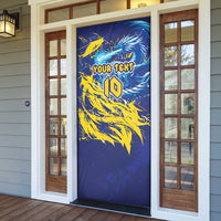 Custom Bosnia and Herzegovina Football Door Cover Zmajevi Mascot Sporty Style