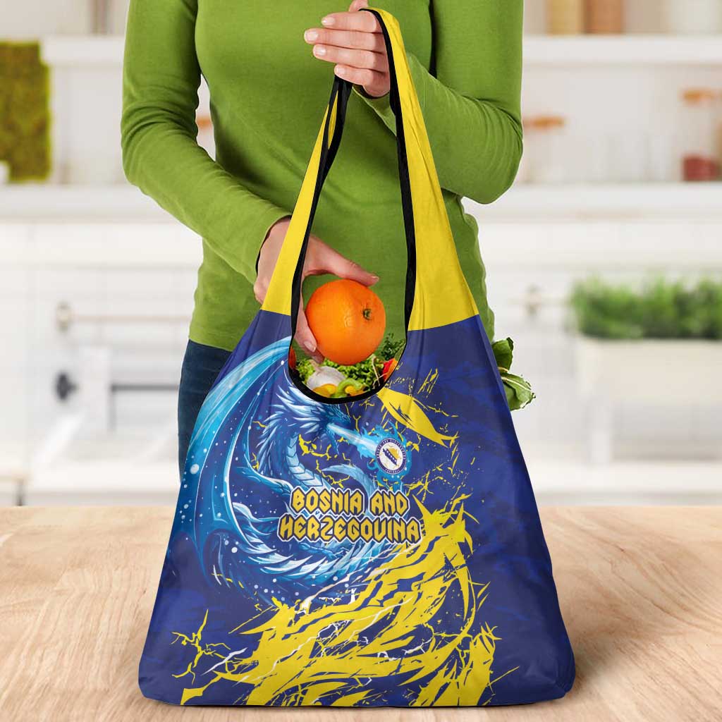 Bosnia and Herzegovina Football Grocery Bag Zmajevi Mascot Sporty Style