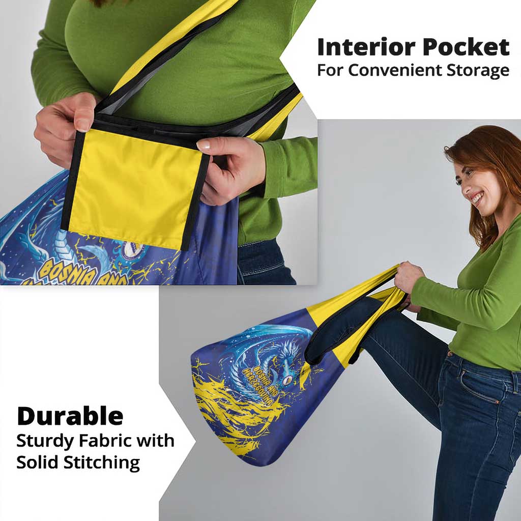 Bosnia and Herzegovina Football Grocery Bag Zmajevi Mascot Sporty Style