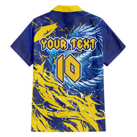 Custom Bosnia and Herzegovina Football Hawaiian Shirt Zmajevi Mascot Sporty Style