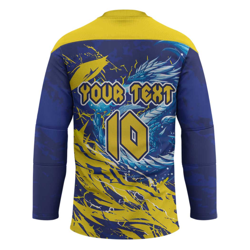 Custom Bosnia and Herzegovina Football Hockey Jersey Zmajevi Mascot Sporty Style