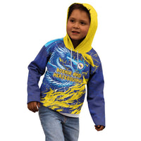 Custom Bosnia and Herzegovina Football Kid Hoodie Zmajevi Mascot Sporty Style