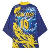 Custom Bosnia and Herzegovina Football Kimono Zmajevi Mascot Sporty Style