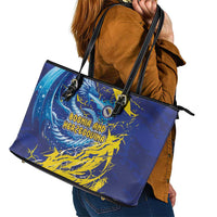Bosnia and Herzegovina Football Leather Tote Bag Zmajevi Mascot Sporty Style