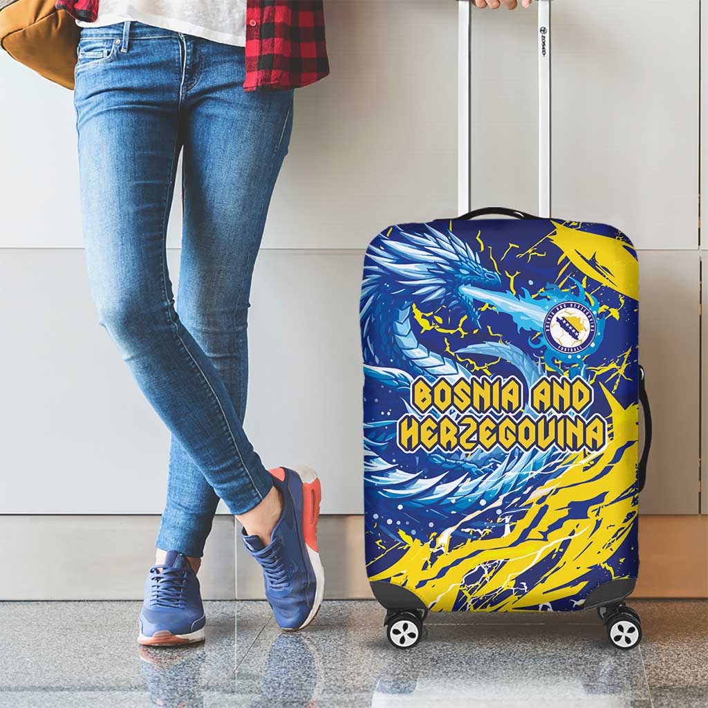 Bosnia and Herzegovina Football Luggage Cover Zmajevi Mascot Sporty Style
