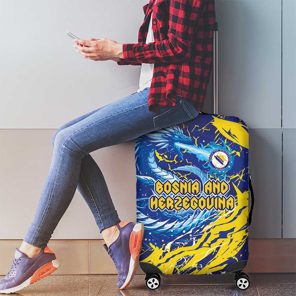 Bosnia and Herzegovina Football Luggage Cover Zmajevi Mascot Sporty Style