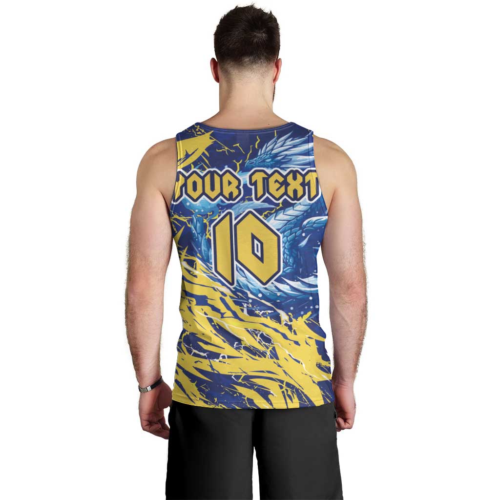 Custom Bosnia and Herzegovina Football Men Tank Top Zmajevi Mascot Sporty Style