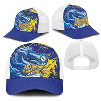 Bosnia and Herzegovina Football Mesh Trucker Cap Zmajevi Mascot Sporty Style