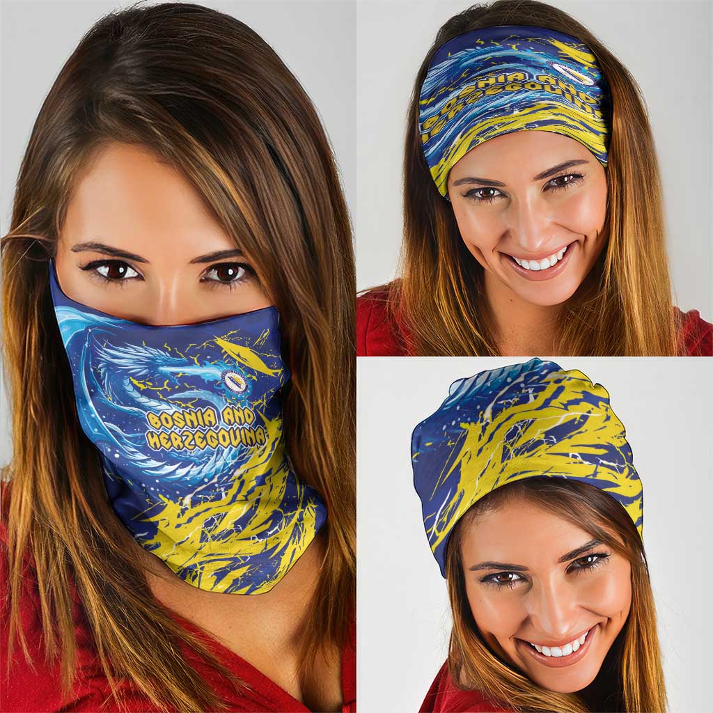 Bosnia and Herzegovina Football Neck Gaiter Zmajevi Mascot Sporty Style
