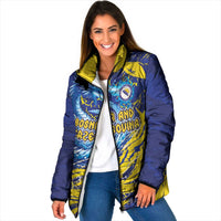 Custom Bosnia and Herzegovina Football Padded Jacket Zmajevi Mascot Sporty Style