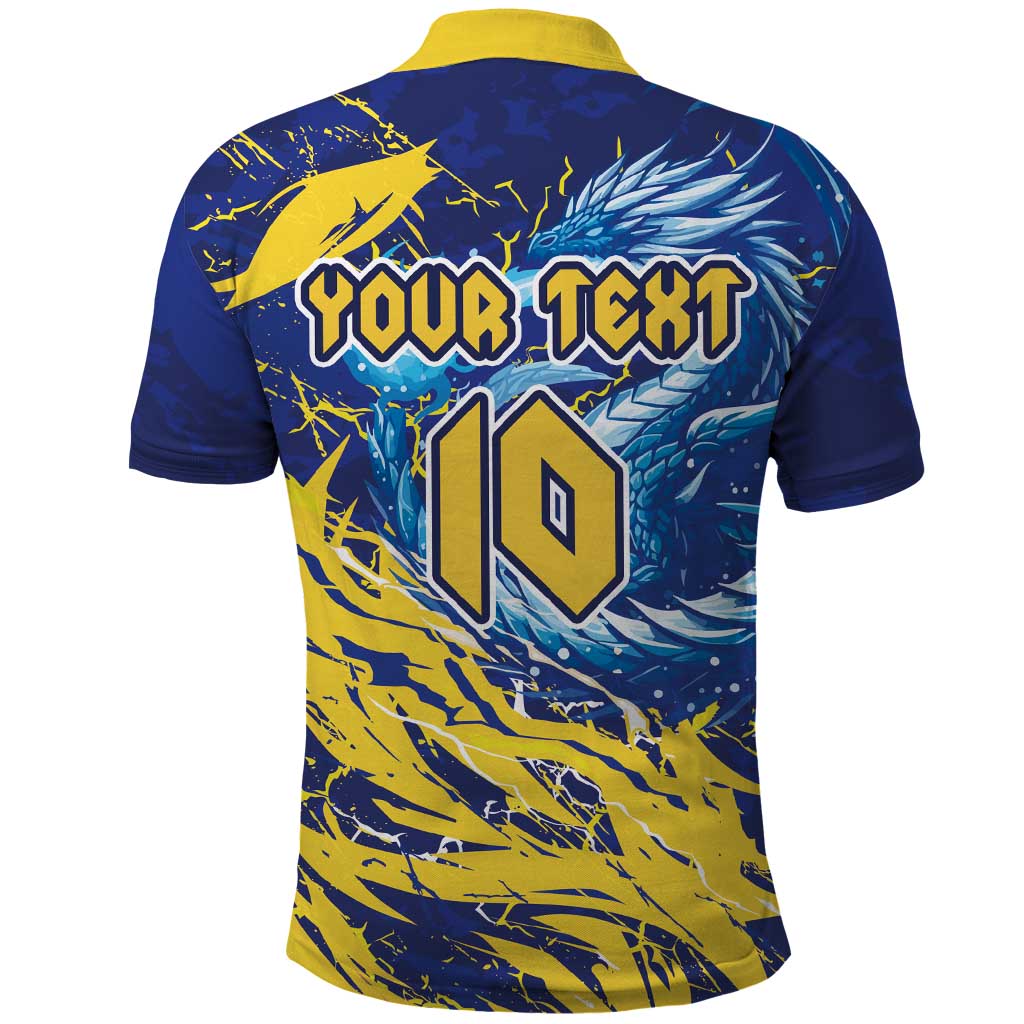 Custom Bosnia and Herzegovina Football Polo Shirt Zmajevi Mascot Sporty Style
