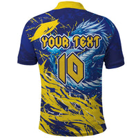 Custom Bosnia and Herzegovina Football Polo Shirt Zmajevi Mascot Sporty Style