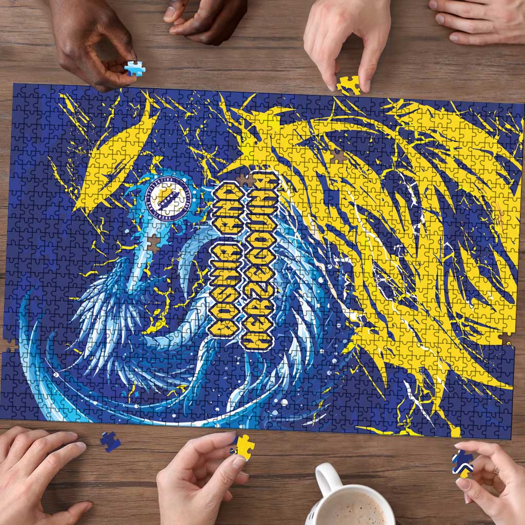 Bosnia and Herzegovina Football Puzzle Zmajevi Mascot Sporty Style