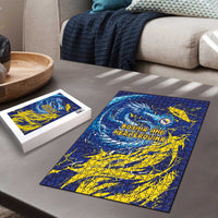 Bosnia and Herzegovina Football Puzzle Zmajevi Mascot Sporty Style
