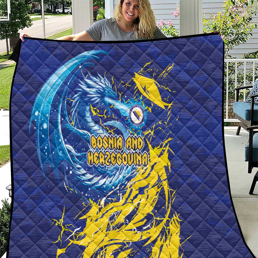 Bosnia and Herzegovina Football Quilt Zmajevi Mascot Sporty Style