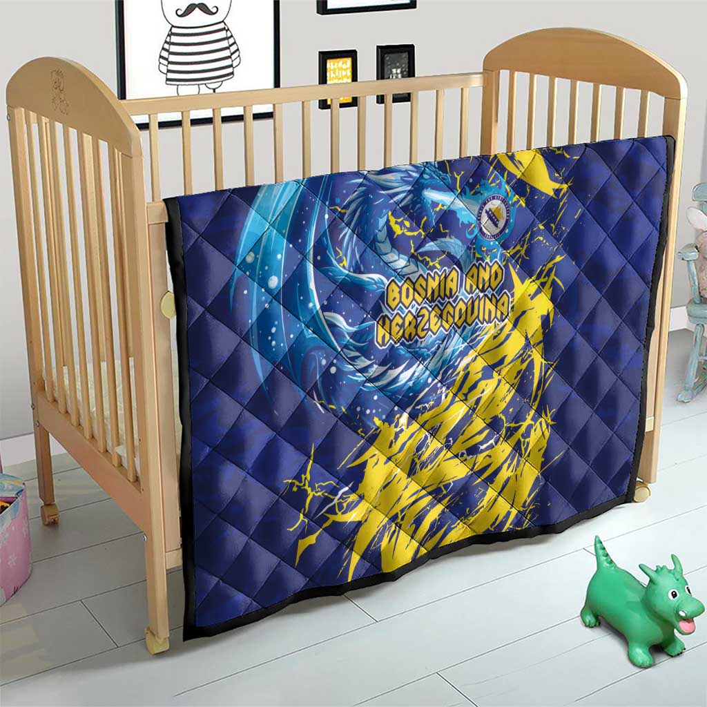 Bosnia and Herzegovina Football Quilt Zmajevi Mascot Sporty Style