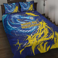 Bosnia and Herzegovina Football Quilt Bed Set Zmajevi Mascot Sporty Style
