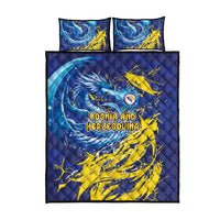 Bosnia and Herzegovina Football Quilt Bed Set Zmajevi Mascot Sporty Style