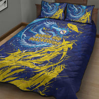 Bosnia and Herzegovina Football Quilt Bed Set Zmajevi Mascot Sporty Style