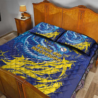 Bosnia and Herzegovina Football Quilt Bed Set Zmajevi Mascot Sporty Style
