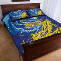 Bosnia and Herzegovina Football Quilt Bed Set Zmajevi Mascot Sporty Style