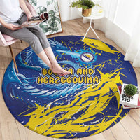Bosnia and Herzegovina Football Round Carpet Zmajevi Mascot Sporty Style