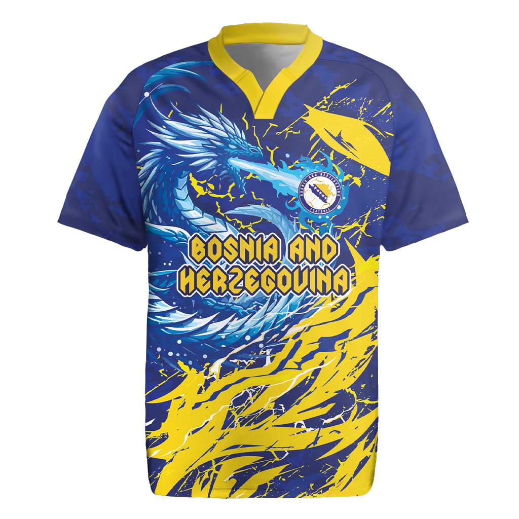 Custom Bosnia and Herzegovina Football Rugby Jersey Zmajevi Mascot Sporty Style