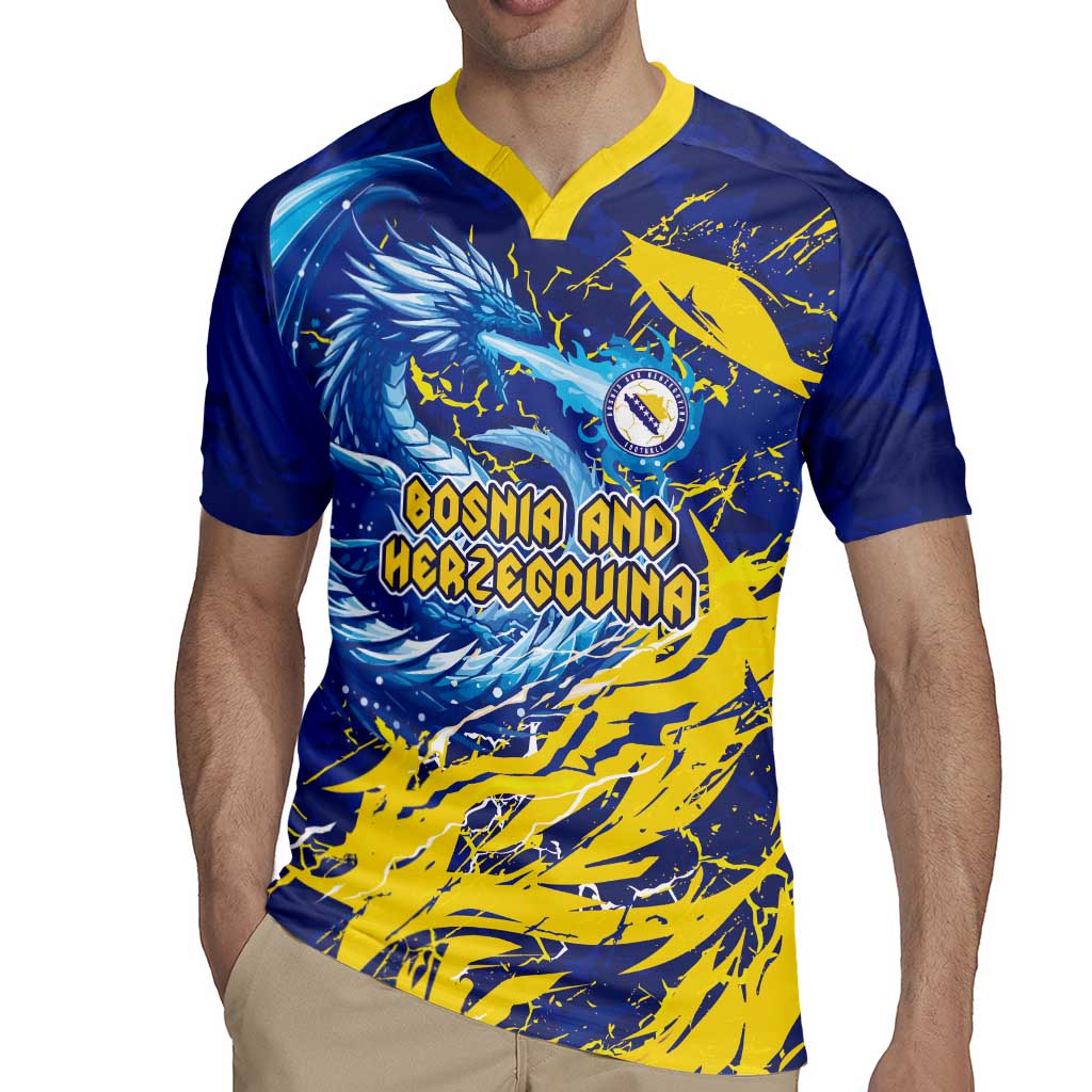 Custom Bosnia and Herzegovina Football Rugby Jersey Zmajevi Mascot Sporty Style