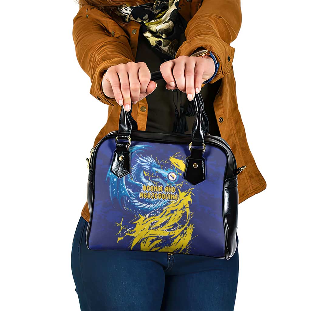 Bosnia and Herzegovina Football Shoulder Handbag Zmajevi Mascot Sporty Style