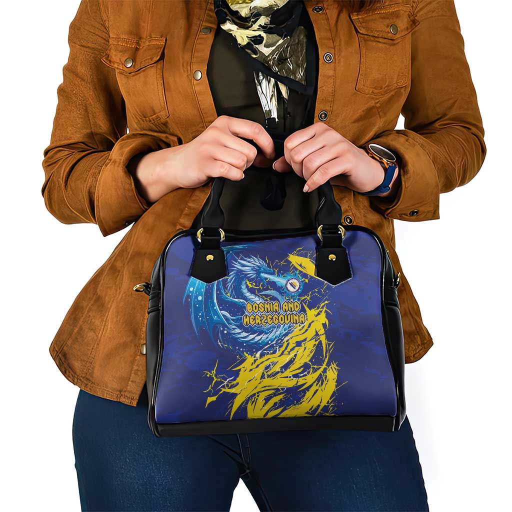 Bosnia and Herzegovina Football Shoulder Handbag Zmajevi Mascot Sporty Style