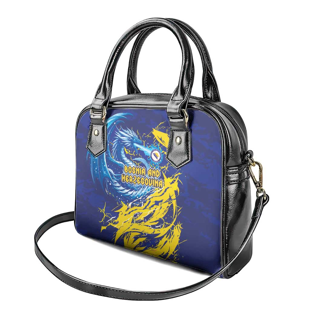 Bosnia and Herzegovina Football Shoulder Handbag Zmajevi Mascot Sporty Style