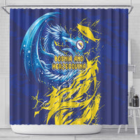 Bosnia and Herzegovina Football Shower Curtain Zmajevi Mascot Sporty Style