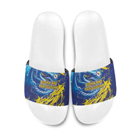 Bosnia and Herzegovina Football Slide Sandals Zmajevi Mascot Sporty Style