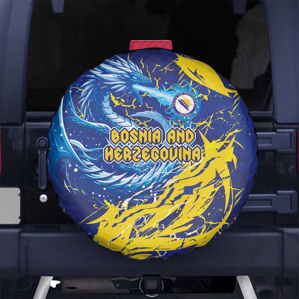 Bosnia and Herzegovina Football Spare Tire Cover Zmajevi Mascot Sporty Style