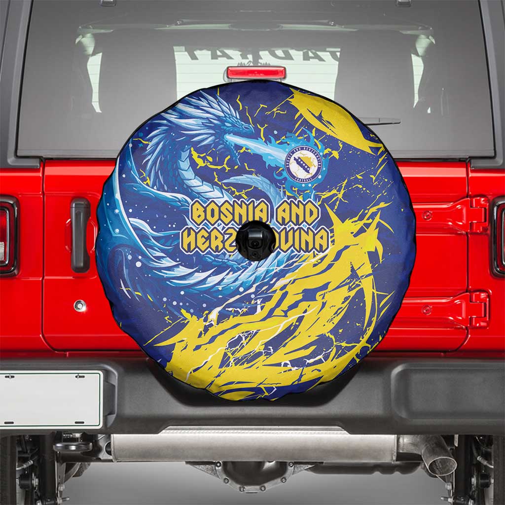 Bosnia and Herzegovina Football Spare Tire Cover Zmajevi Mascot Sporty Style