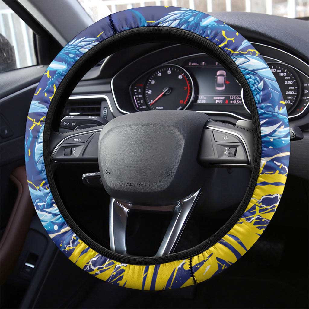 Bosnia and Herzegovina Football Steering Wheel Cover Zmajevi Mascot Sporty Style