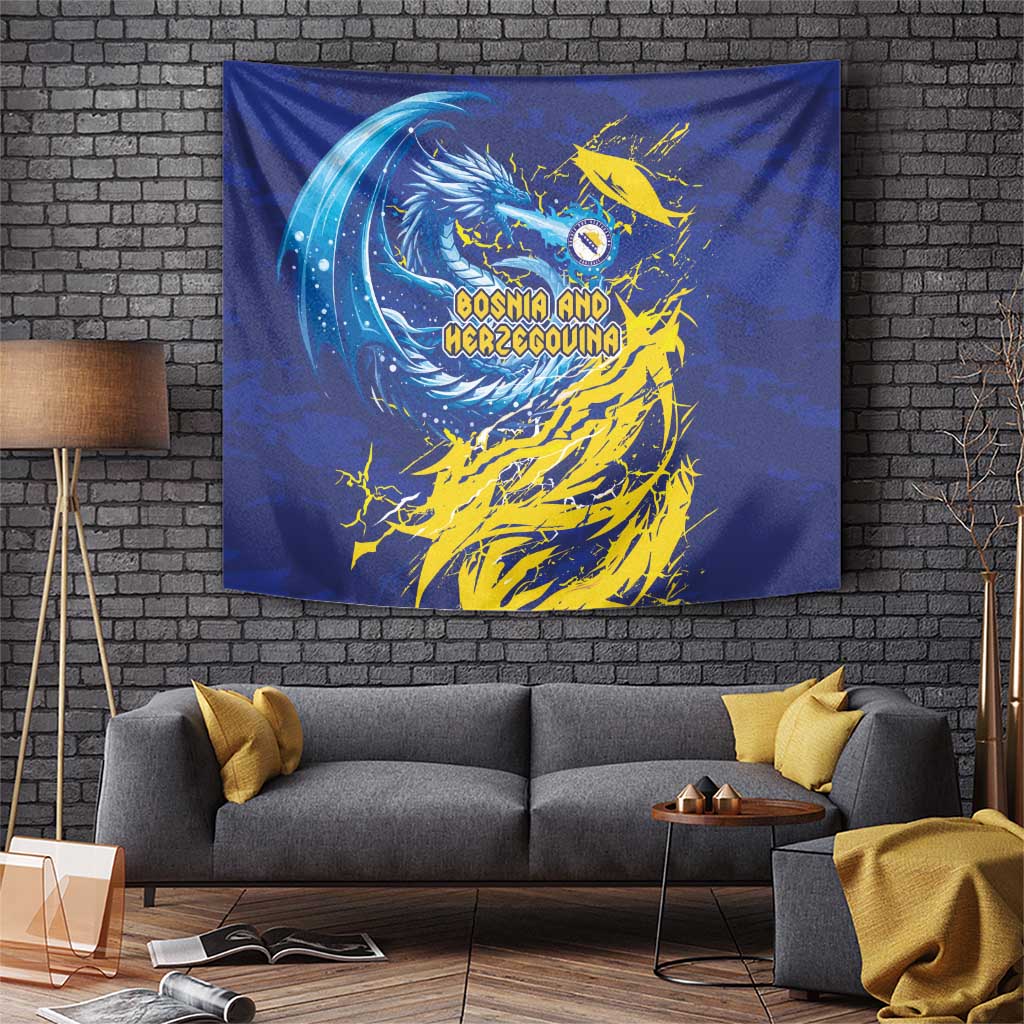 Bosnia and Herzegovina Football Tapestry Zmajevi Mascot Sporty Style